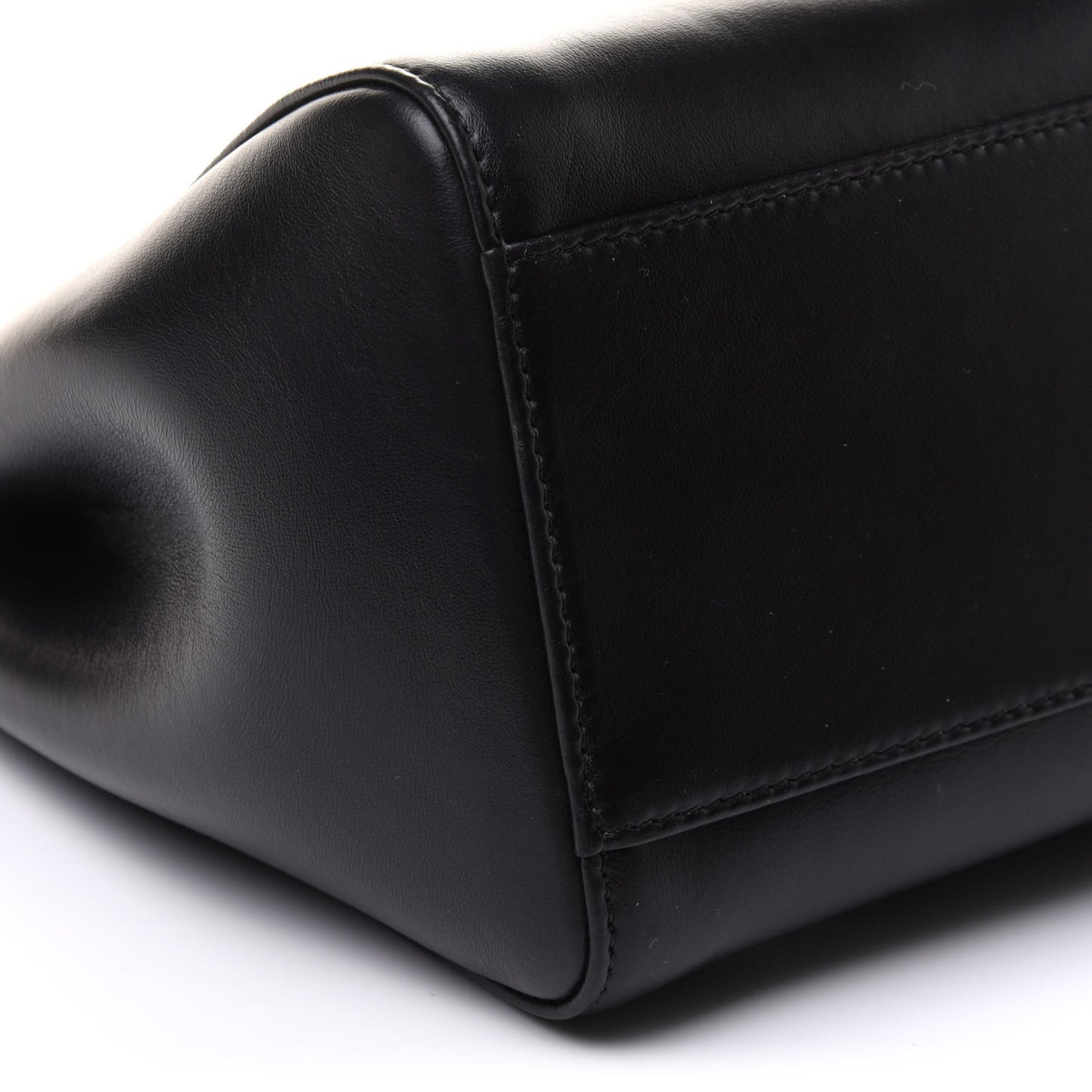 Nappa Stacked Bar Mini Peekaboo Iconic Satchel Black