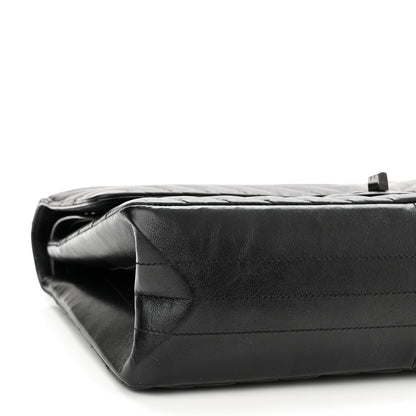 Chanel Aged Calfskin Chevron Quilted 2.55 Reissue 226 So Black 9 of 10