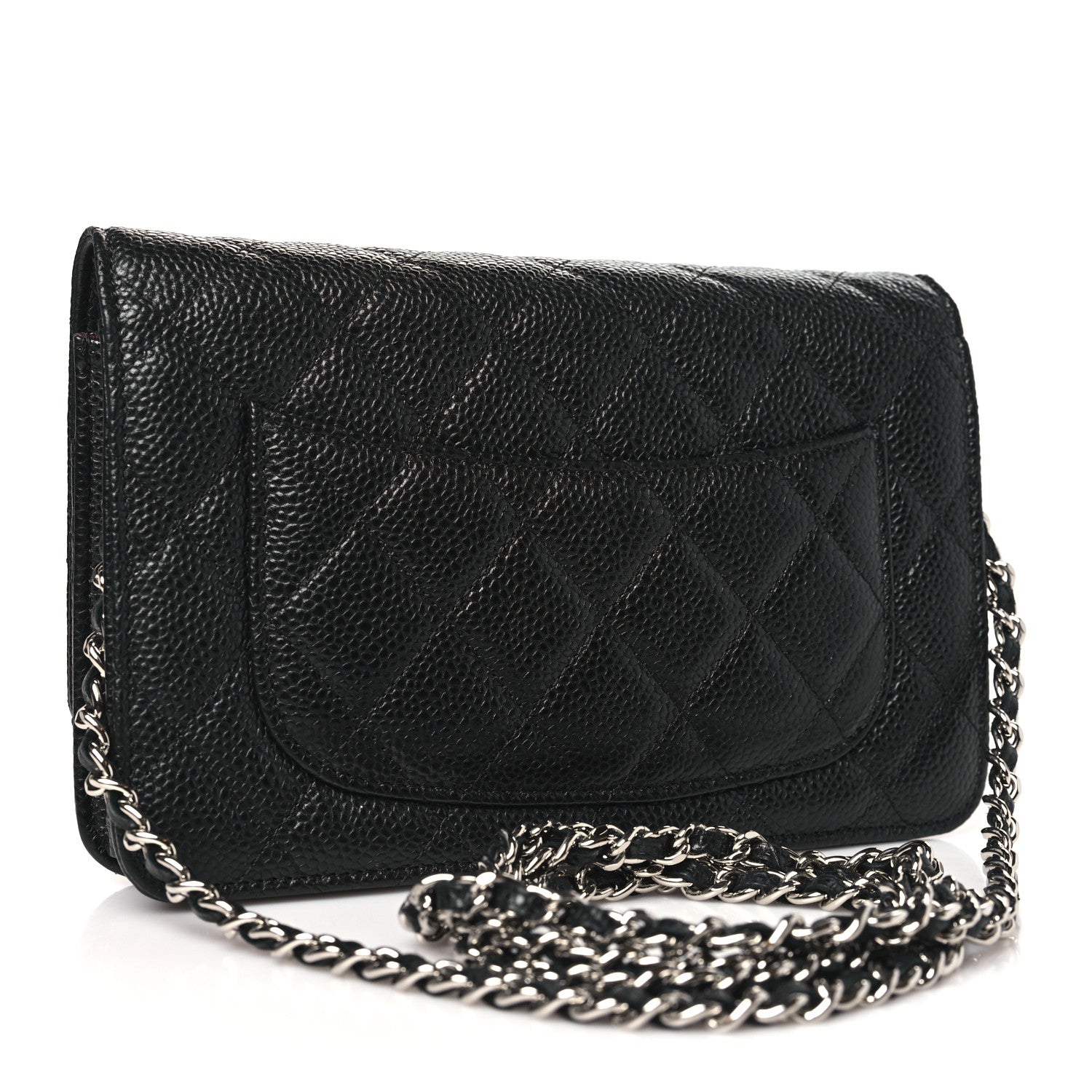 Chanel Caviar Quilted Wallet on Chain WOC Black 3 of 13
