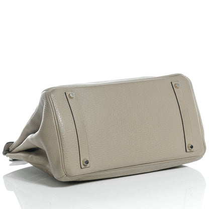 Hermes Taurillon Clemence Birkin 35 Gris Tourterelle 4 of 14