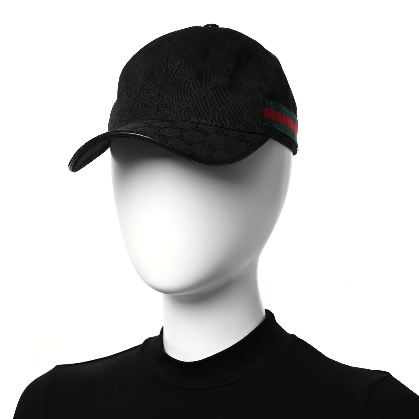 Monogram Web Baseball Hat M Black