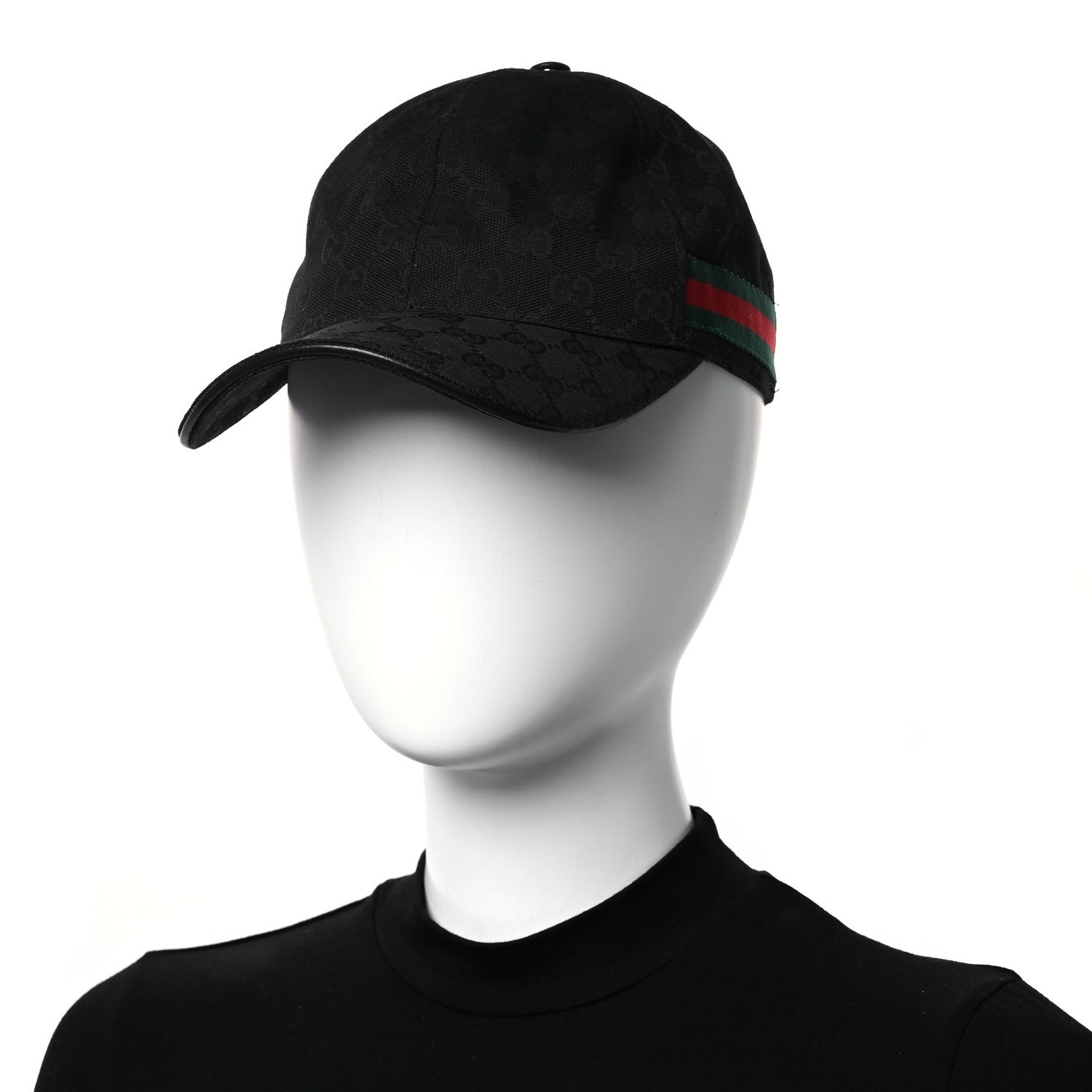 Gucci Monogram Web Baseball Hat M Black 2 of 12
