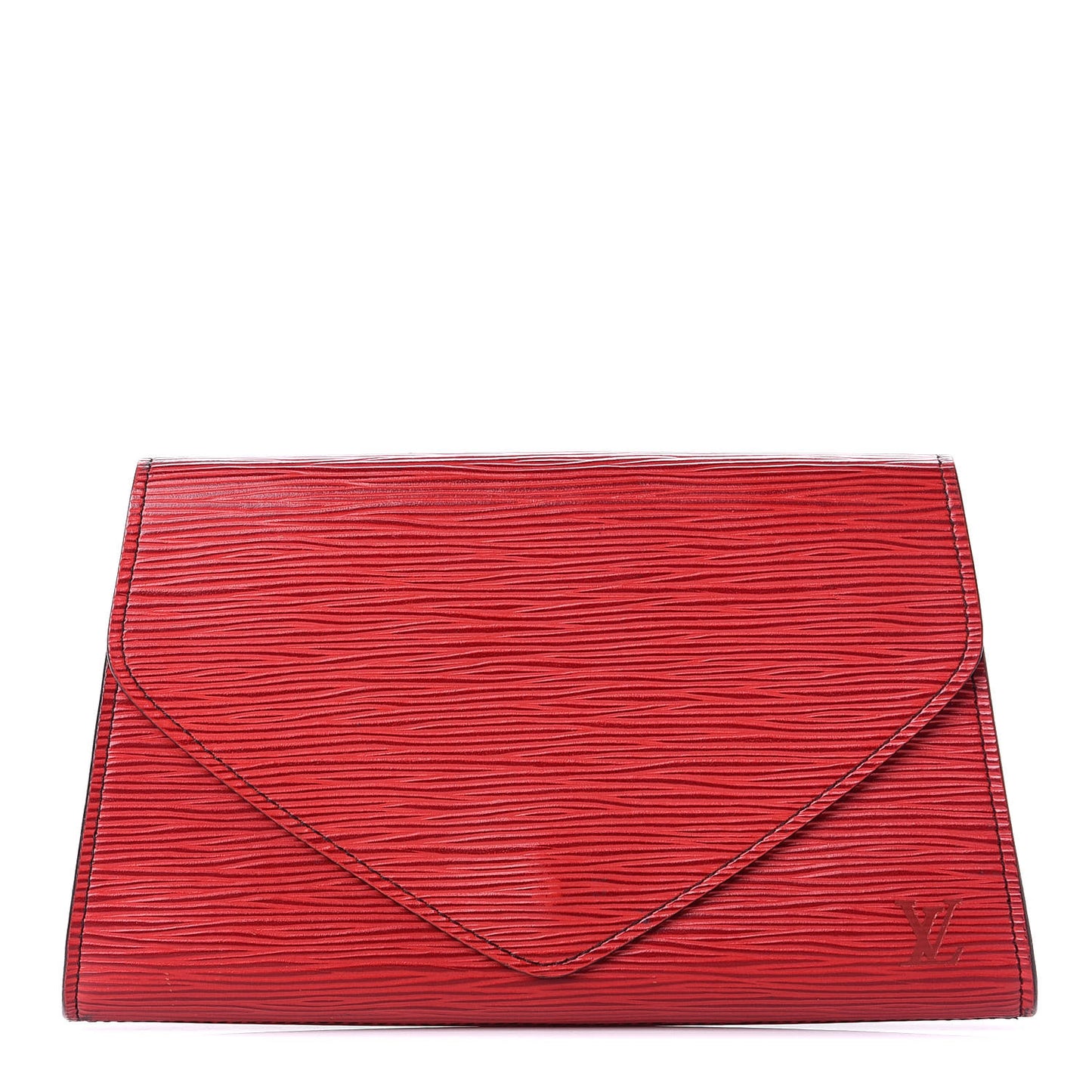 Epi Art Deco Clutch Rouge