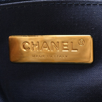 Chanel Denim Quilted Large Chanel 19 Flap Blue 6 of 10