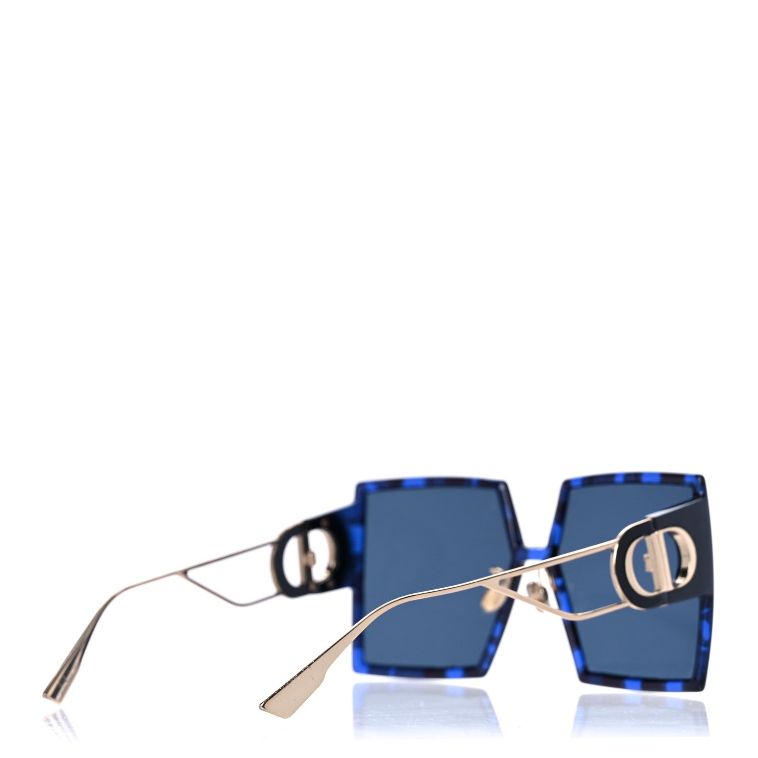 Christian Dior Acetate Square 30 Montaigne Sunglasses Blue 4 of 8