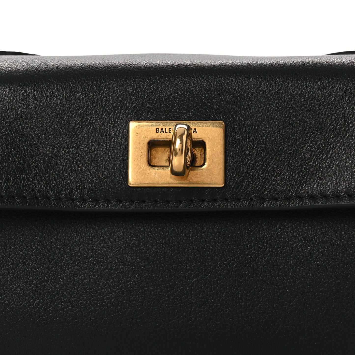 Smooth Calfskin Rodeo Micro Bag Charm Black