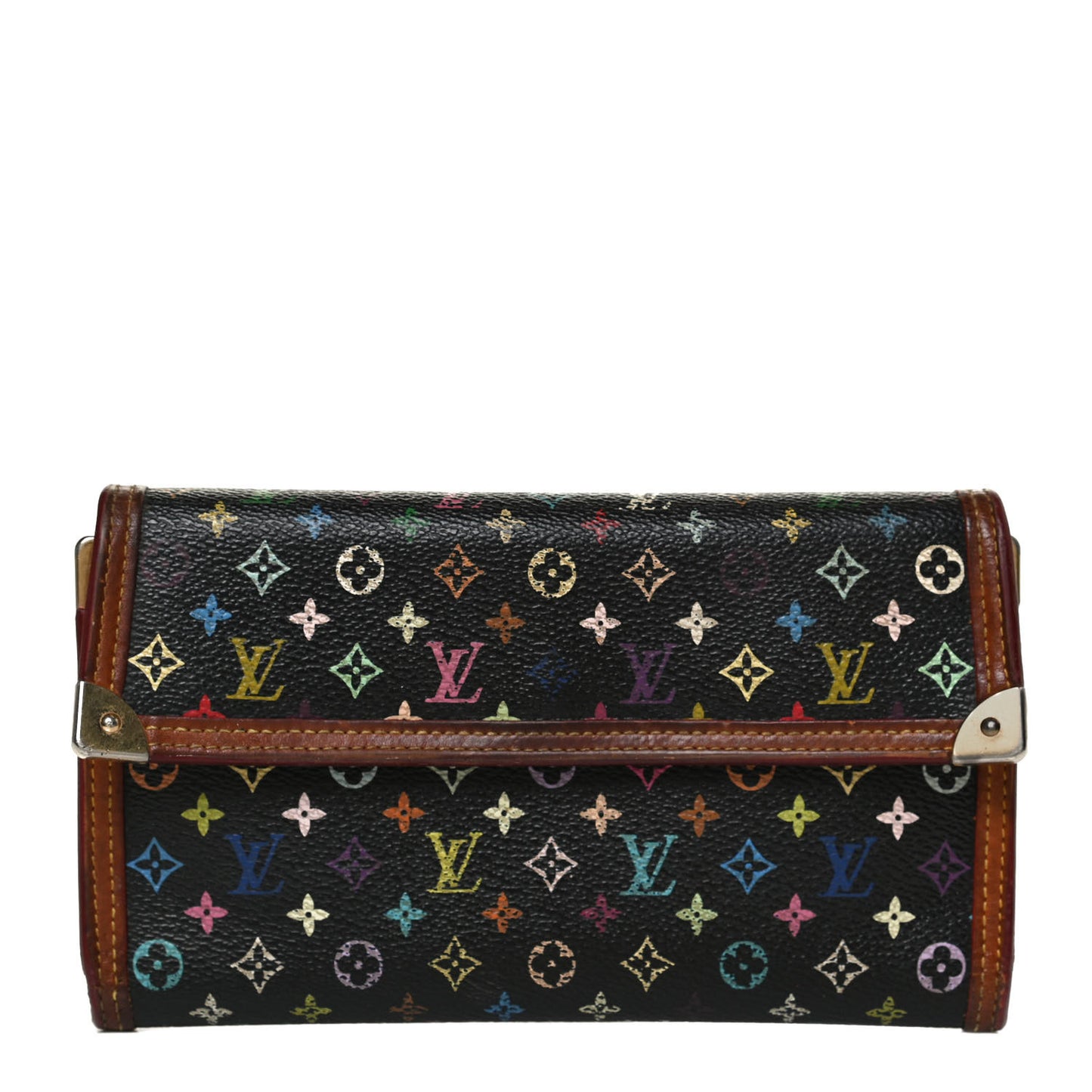 Monogram Multicolor Porte Tresor International Wallet Black