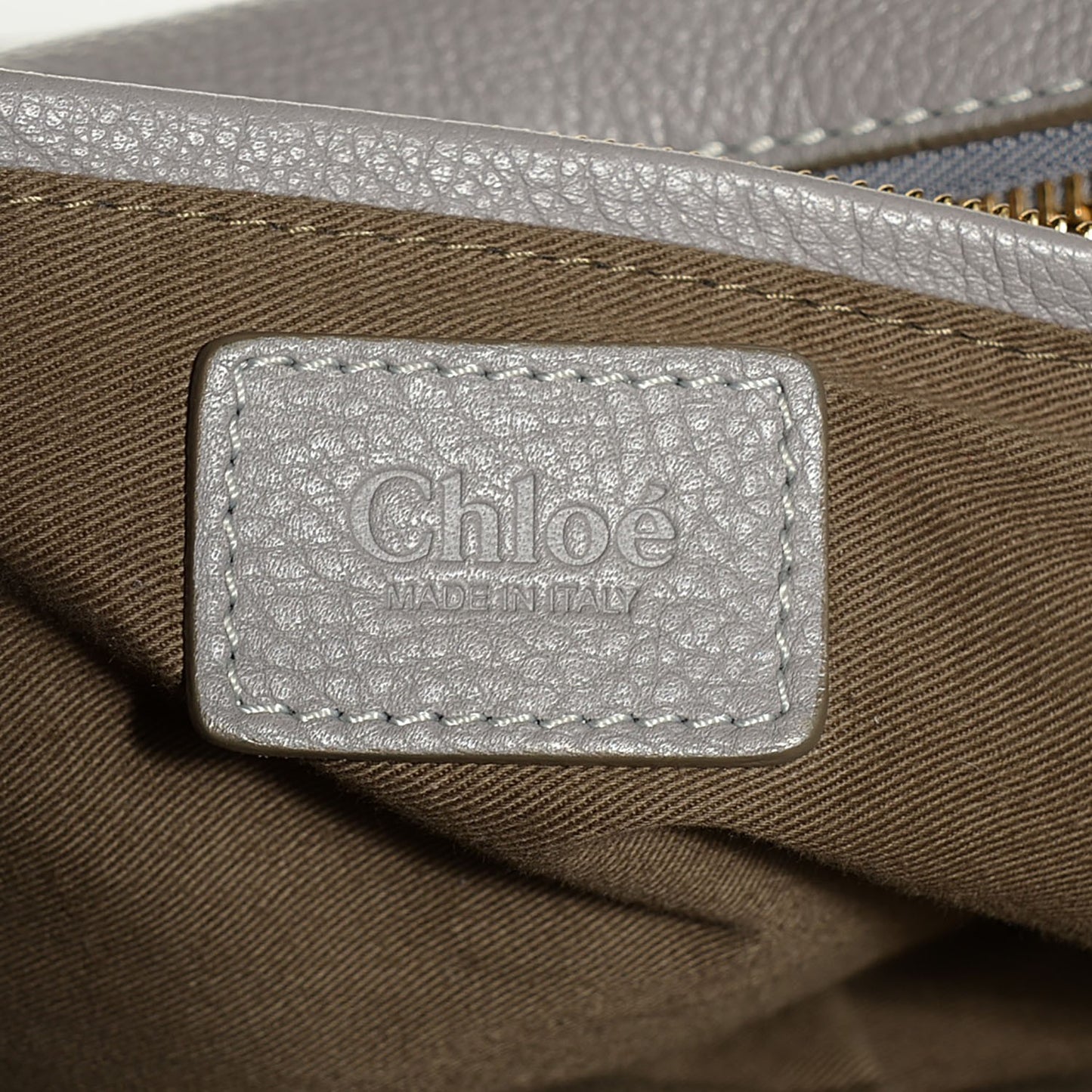 Calfskin Large Marcie Satchel Cashmere Grey