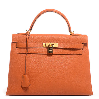 Hermes Togo Kelly Sellier 32 Orange 1 of 27