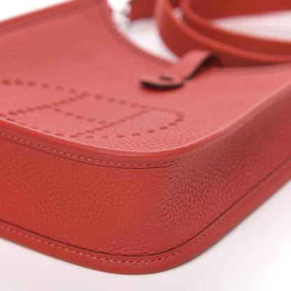 Hermes Taurillon Clemence Evelyne TPM Rouge Tomate 9 of 10