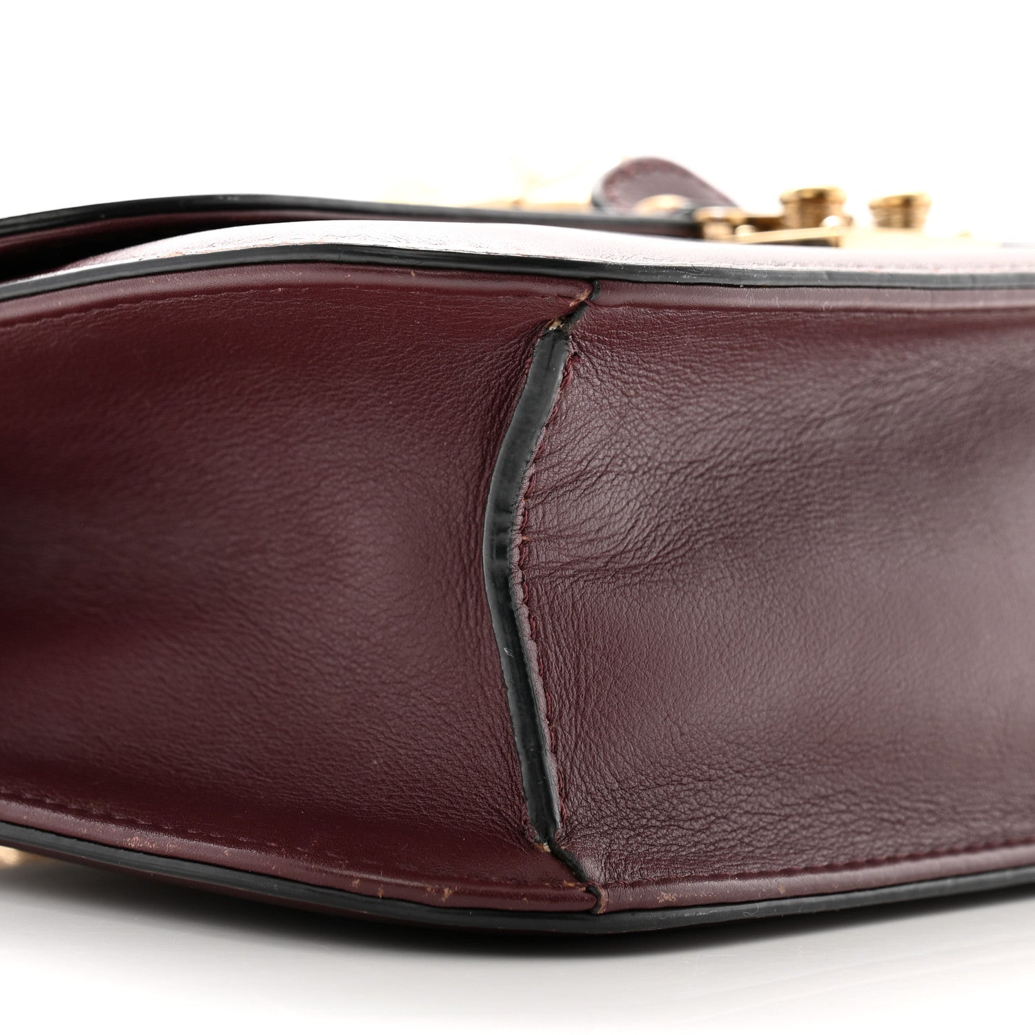 Valentino Garavani Vitello Medium Glam Lock Rockstud Flap Rubin 8 of 11