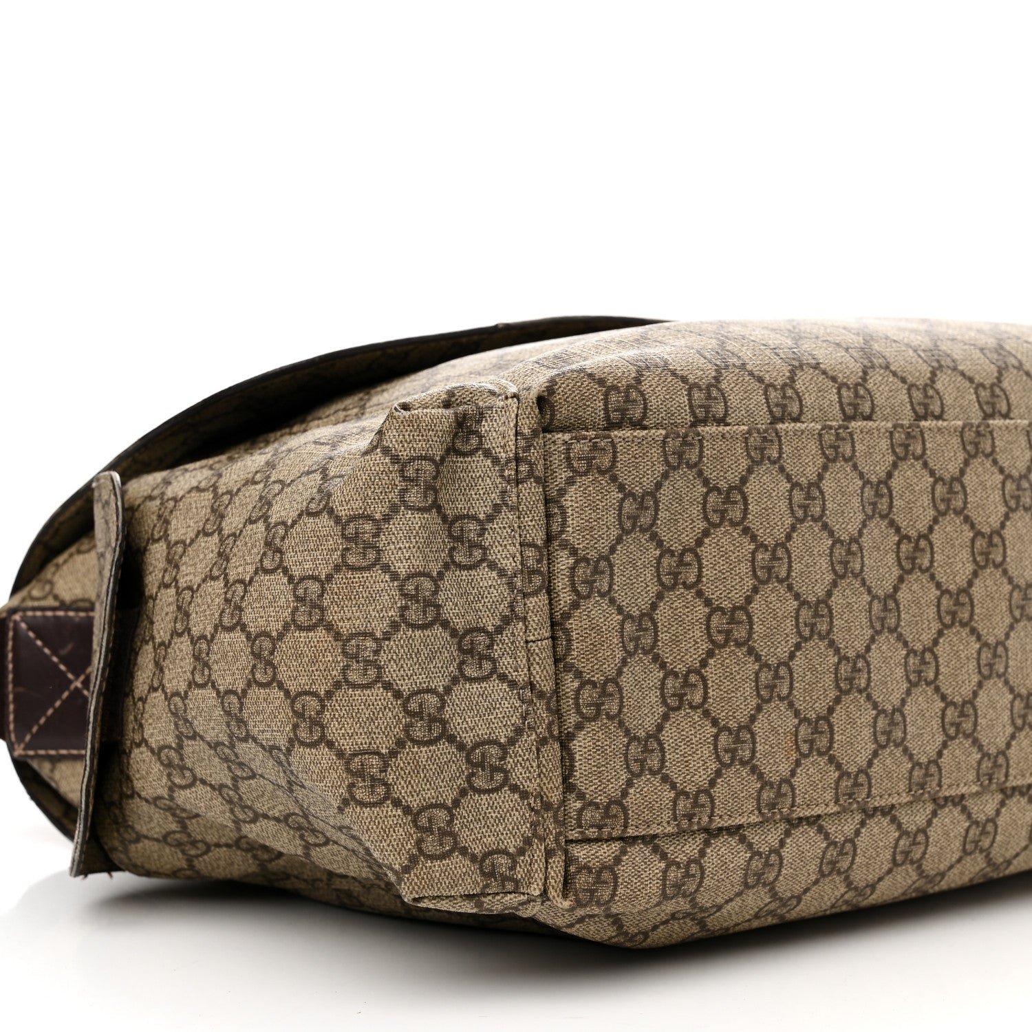 Gucci GG Plus Monogram Messenger Diaper Bag Dark Brown 10 of 16