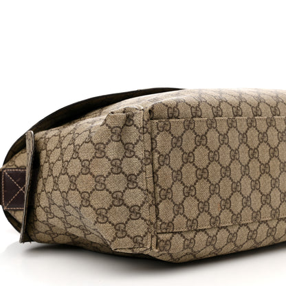 Gucci GG Plus Monogram Messenger Diaper Bag Dark Brown 10 of 16