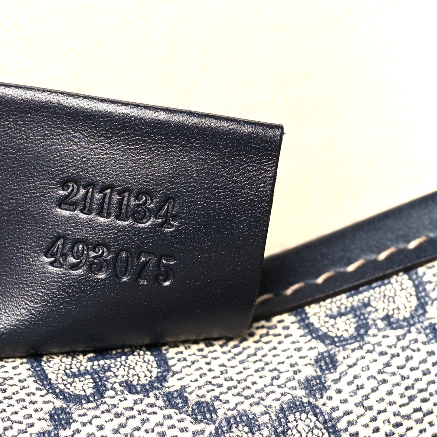 GG Plus Monogram Medium Signature Web Loop Tote Navy