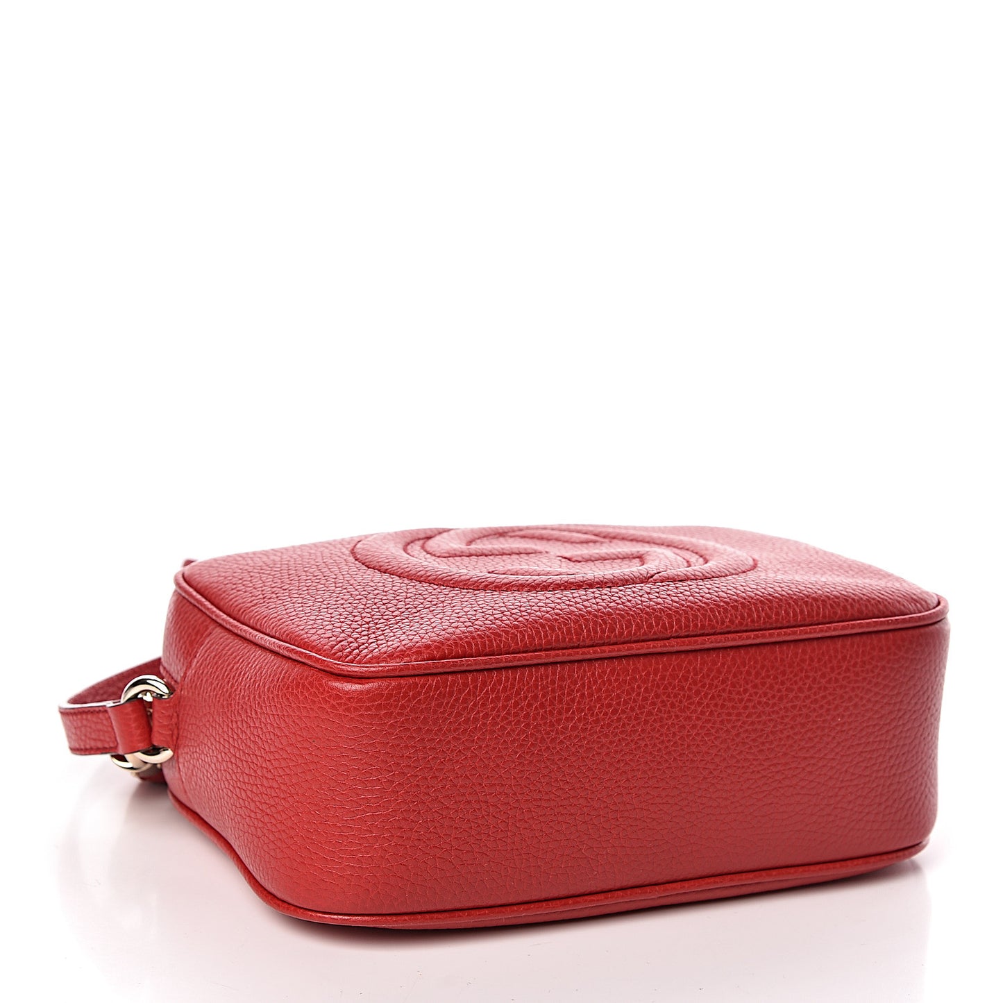 Pebbled Calfskin Small Soho Disco Bag Tabasco Red