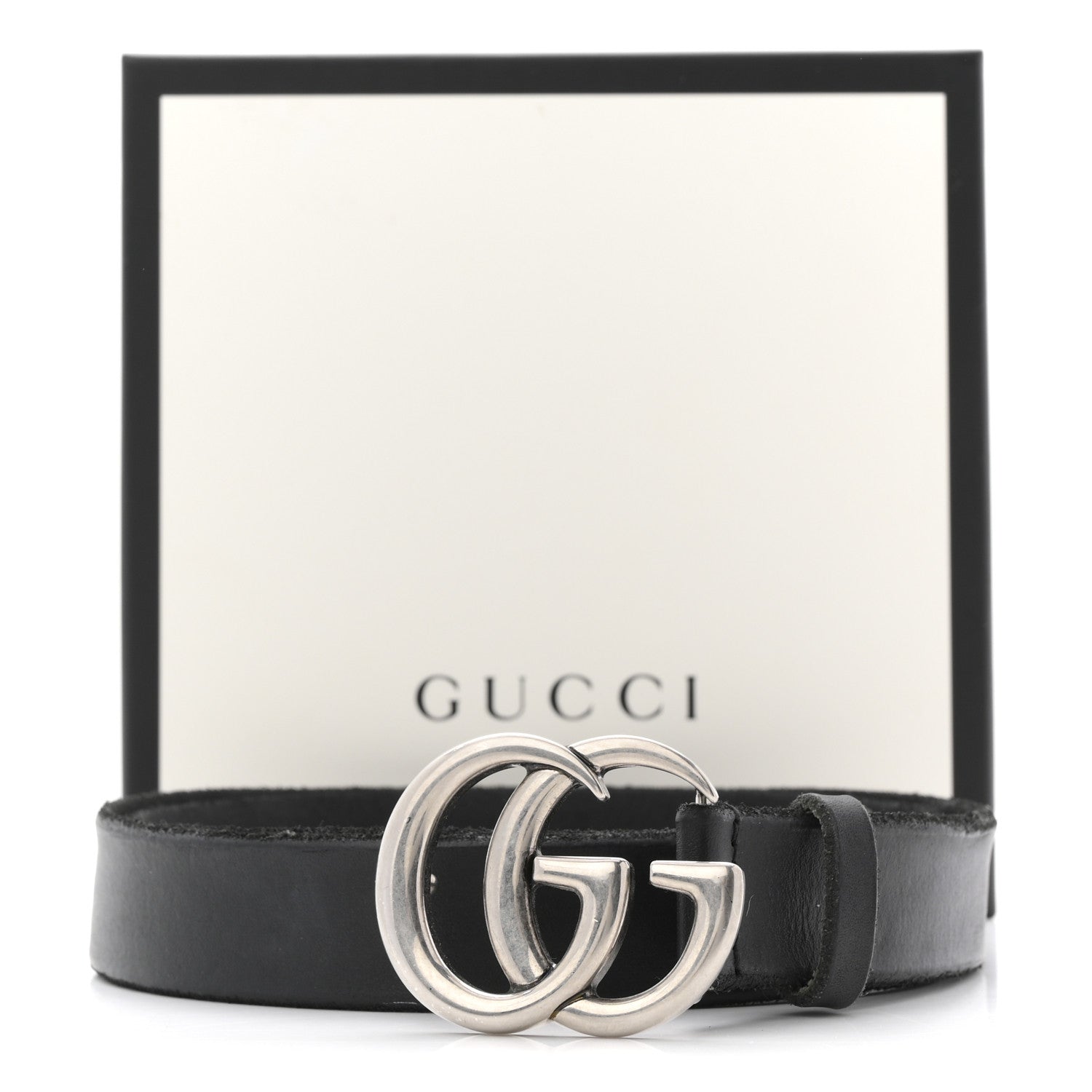 Gucci Cuoio Toscano Nickel Double G Belt 100 40 Black 8 of 8