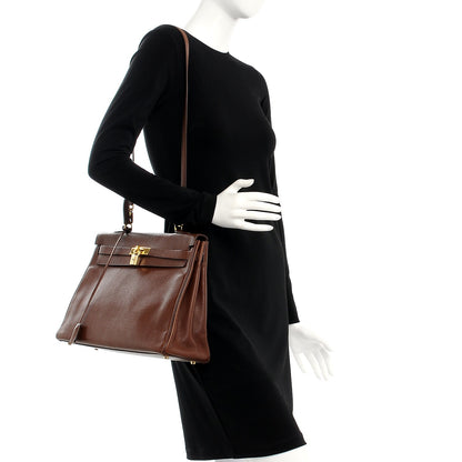 Hermes Ardennes Kelly Retourne 35 Chocolate 2 of 32