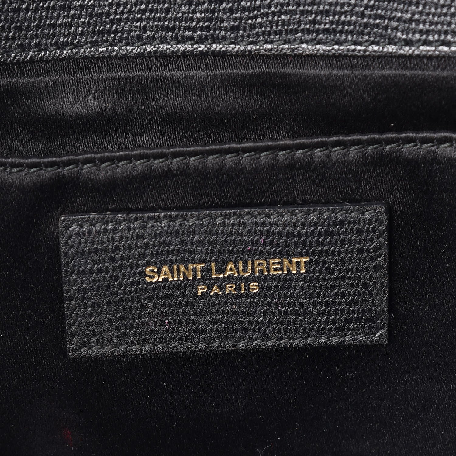 Saint Laurent Textured Calfskin Classic Y Ligne Clutch Black 6 of 15