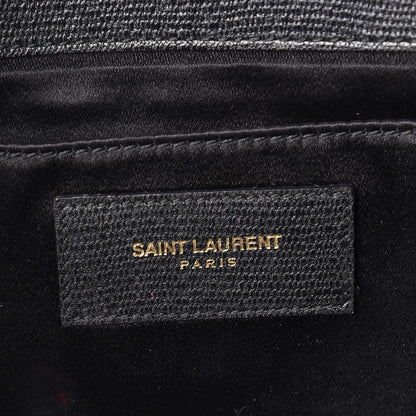 Saint Laurent Textured Calfskin Classic Y Ligne Clutch Black 6 of 15