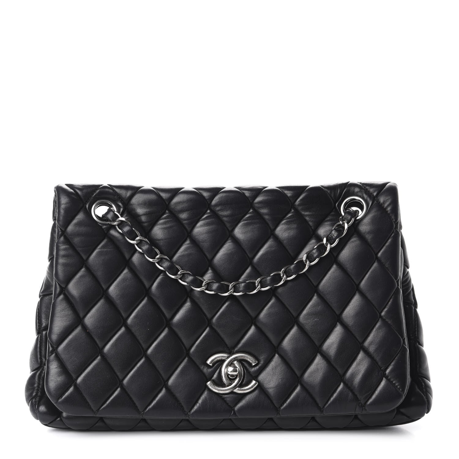 Chanel Lambskin Large New Bubble Flap Black 1 of 13