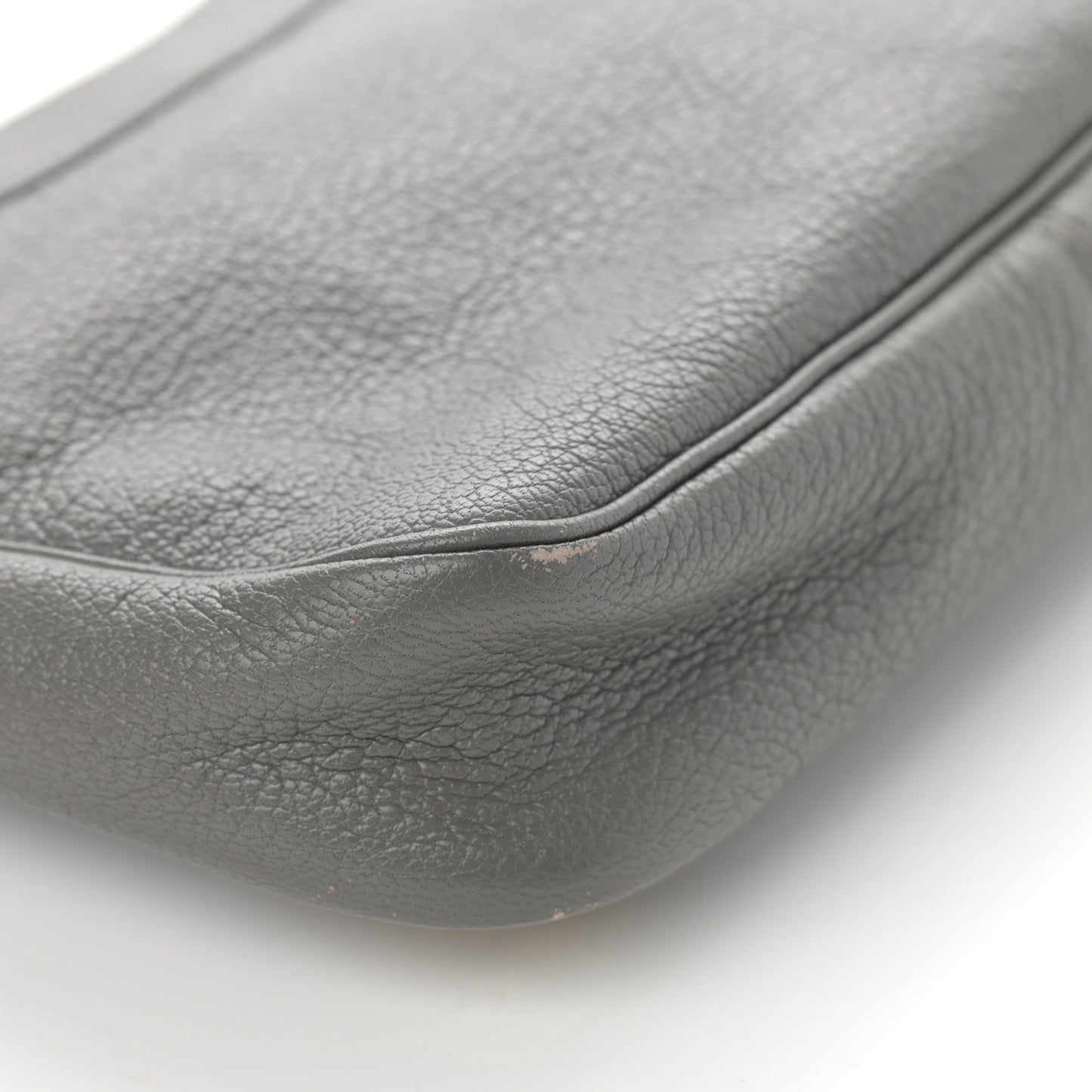 Chevre Gold Metallic Edge Hardware Hip Gris Acier