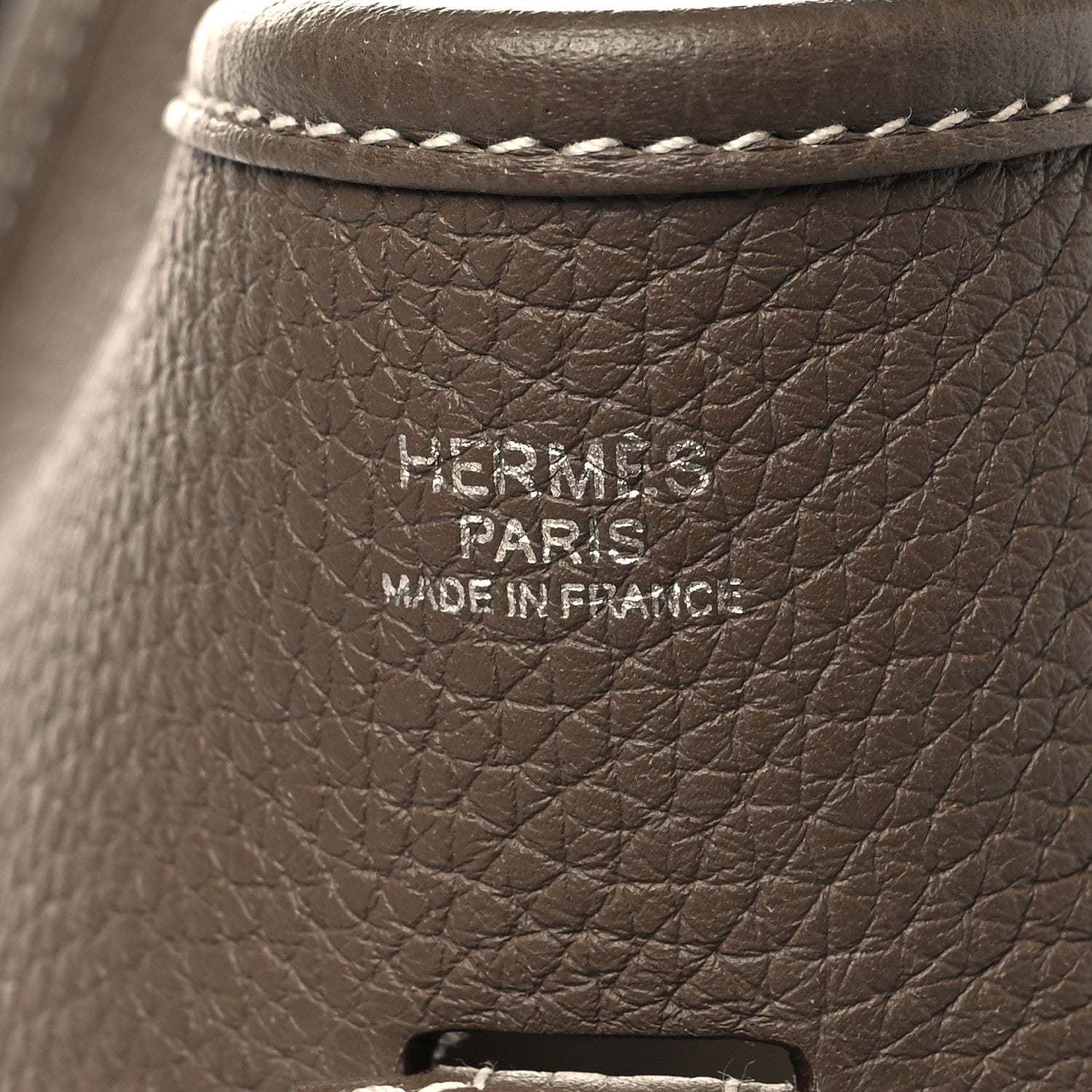 Hermes Taurillon Clemence EVELYNE III PM Etoupe 6 of 11