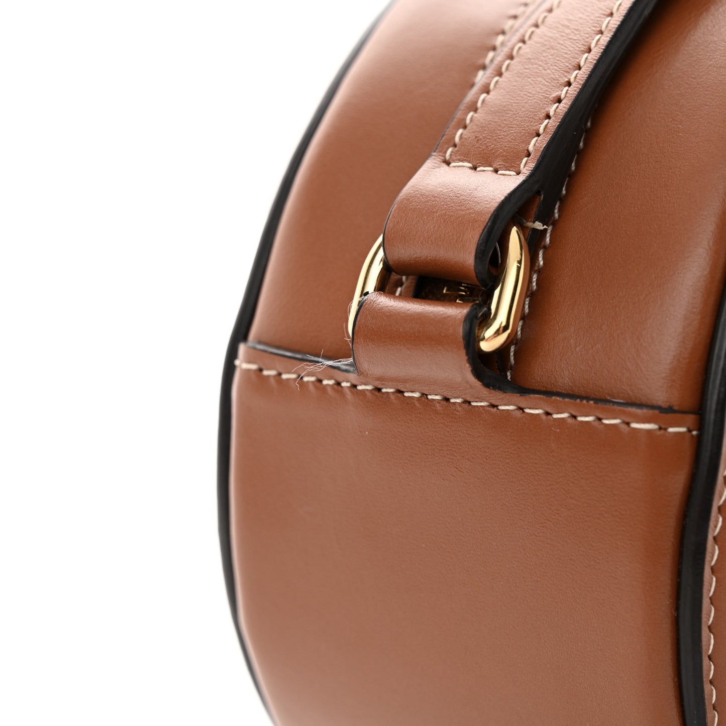 Smooth Calfskin Cuir Triomphe Oval Bag Tan