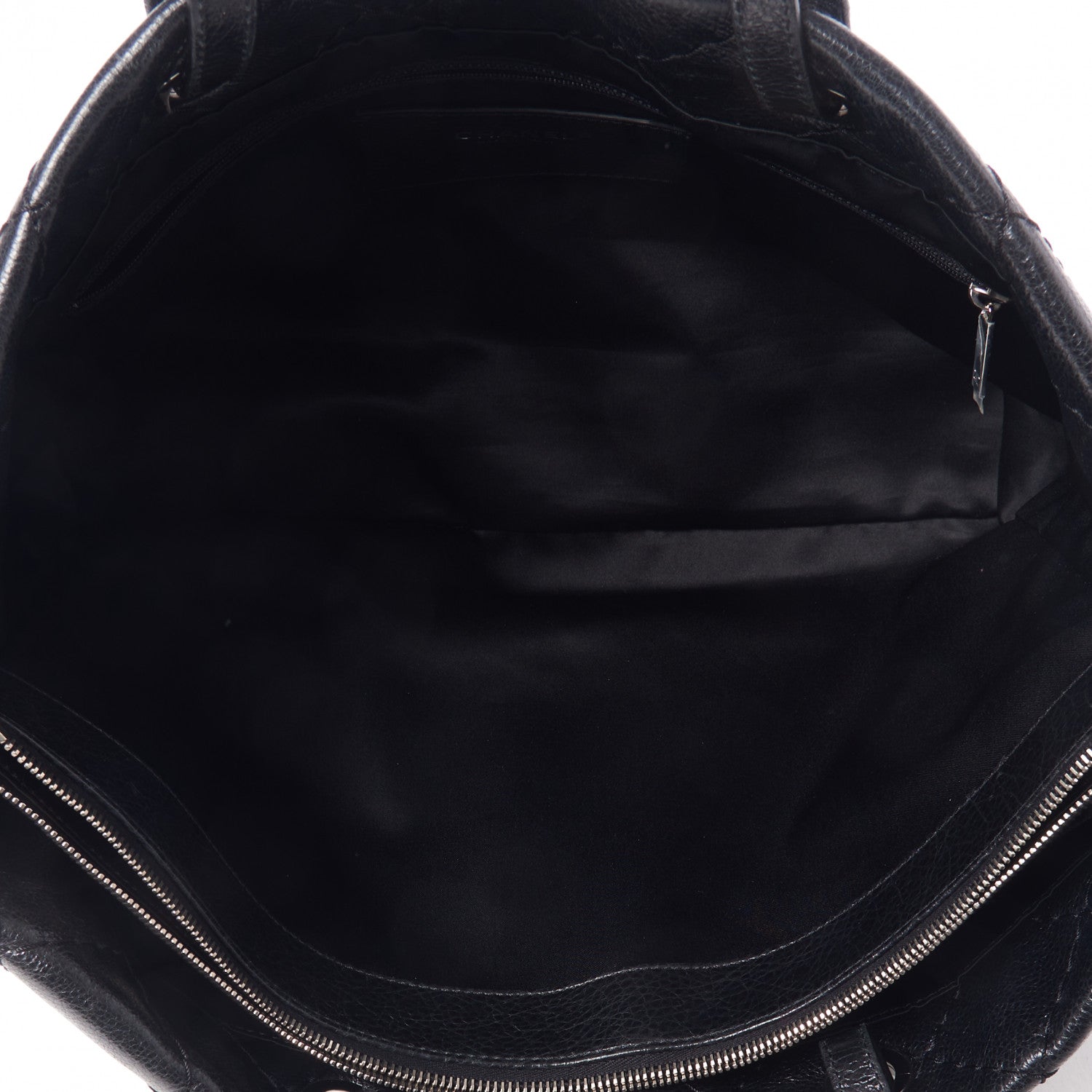 Chanel Glazed Calfskin Large On The Road Tote Black 7 of 9