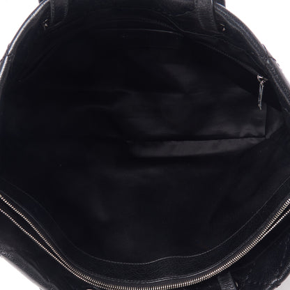 Chanel Glazed Calfskin Large On The Road Tote Black 7 of 9