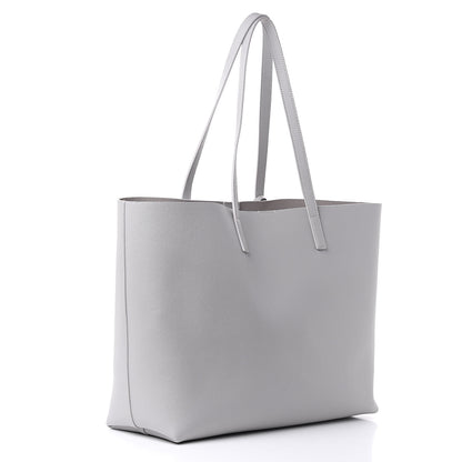 Saint Laurent Calfskin Large Shopping Tote Light Gray 4 of 11