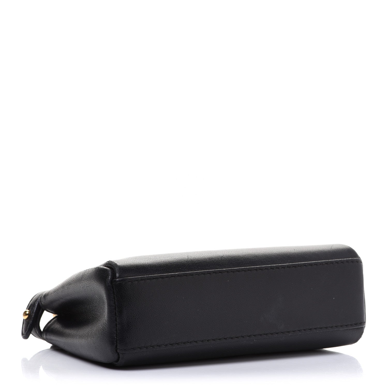 Fendi Nappa Micro Peekaboo Iconic Satchel Black 4 of 15