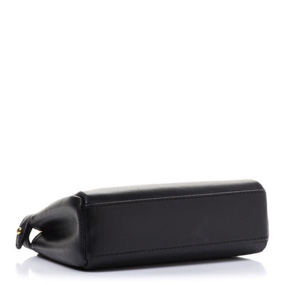 Fendi Nappa Micro Peekaboo Iconic Satchel Black 4 of 15