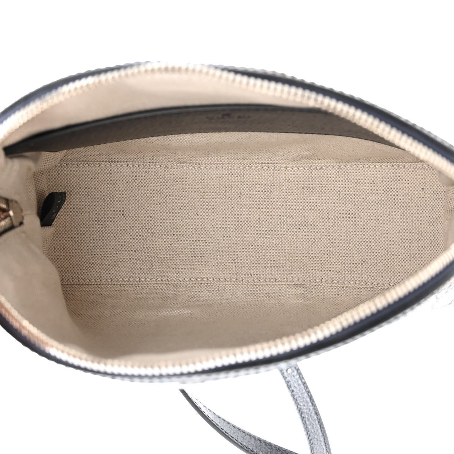 GG Supreme Monogram Textured Dollar Calfskin Web Small Ophidia Dome Shoulder Bag Beige Blue