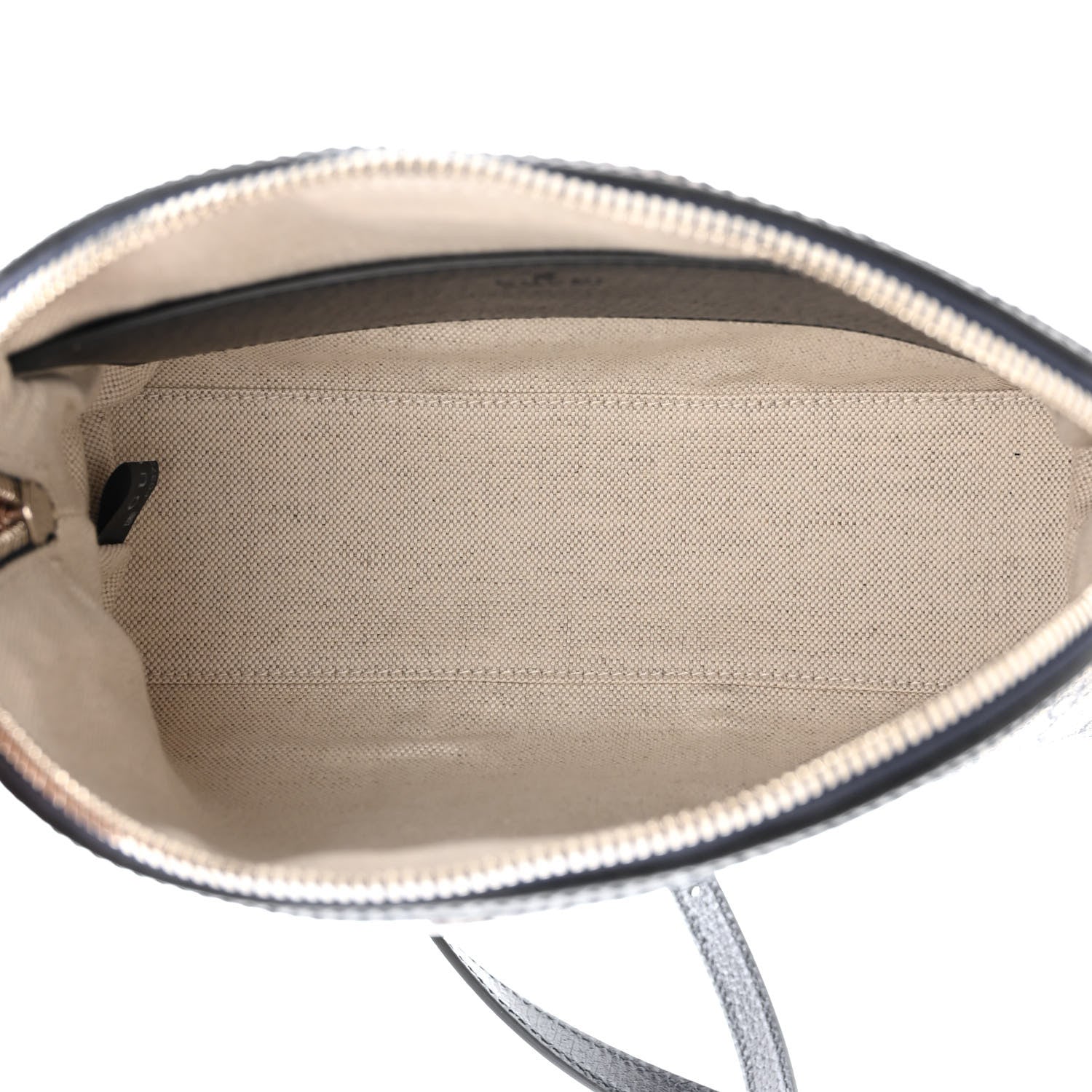 Gucci GG Supreme Monogram Textured Dollar Calfskin Web Small Ophidia Dome Shoulder Bag Beige Blue 5 of 10