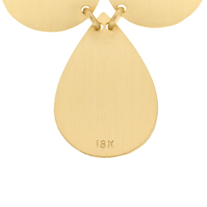 Irene Neuwirth 18K Yellow Gold Teardrop Chandelier Drop Earrings 4 of 4