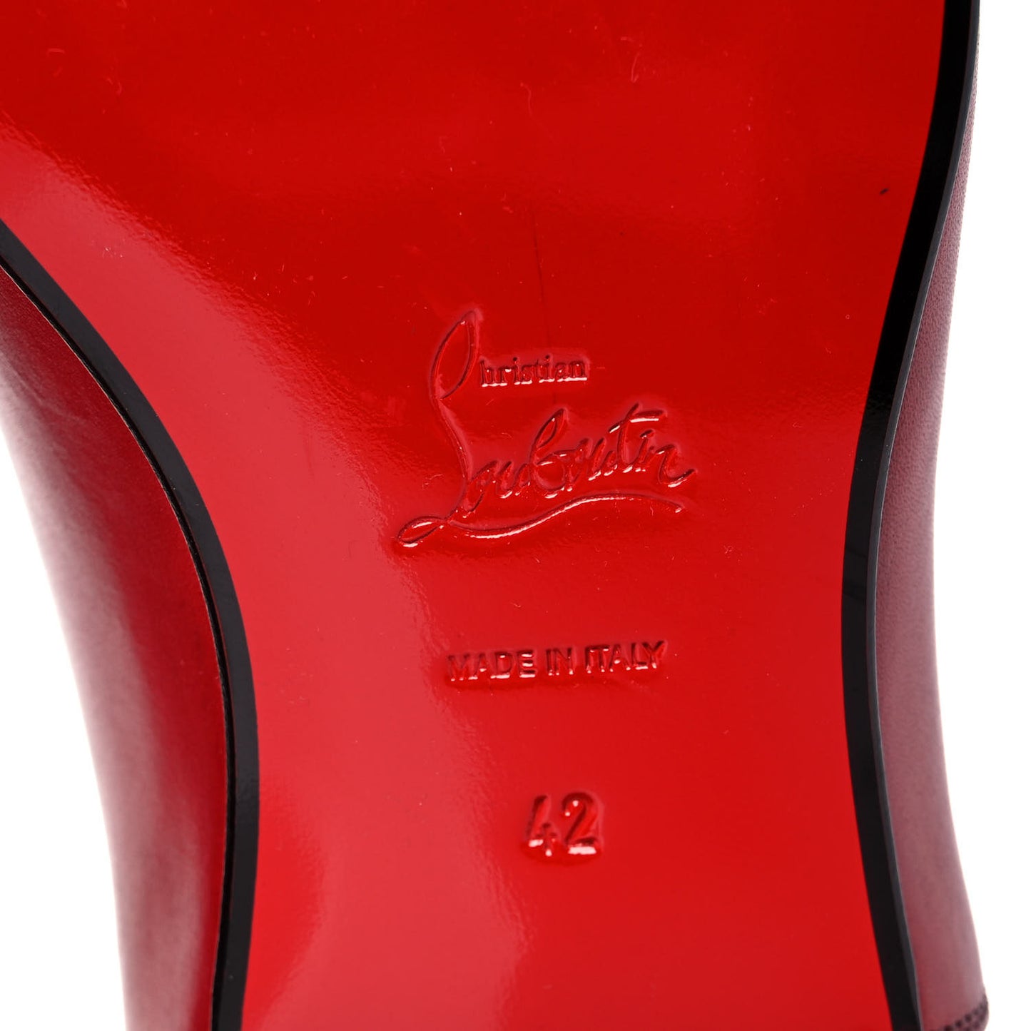 Calfskin Flat Loafers 42 Red