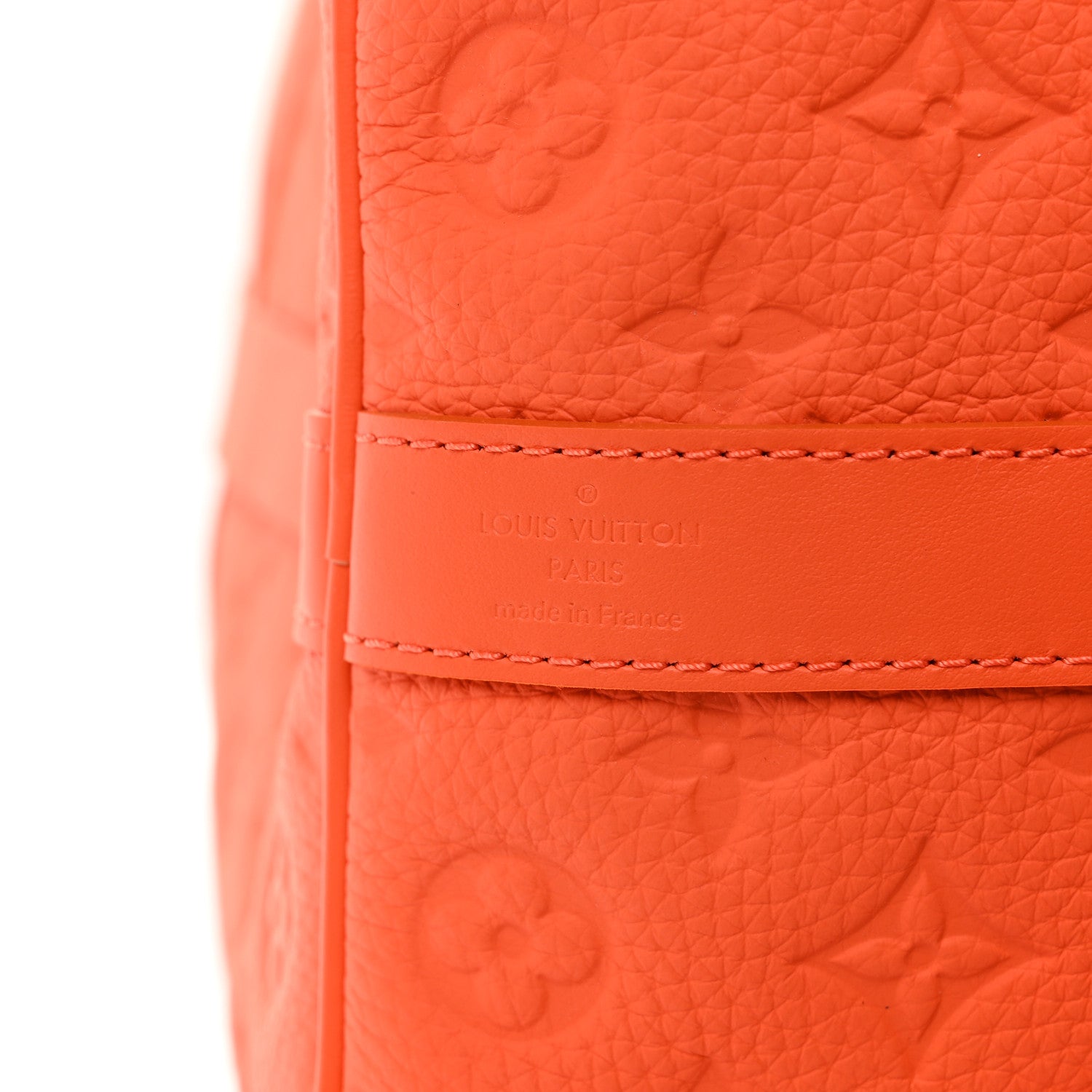 Louis Vuitton Taurillon Monogram Keepall Bandouliere 50 Orange 8 of 8