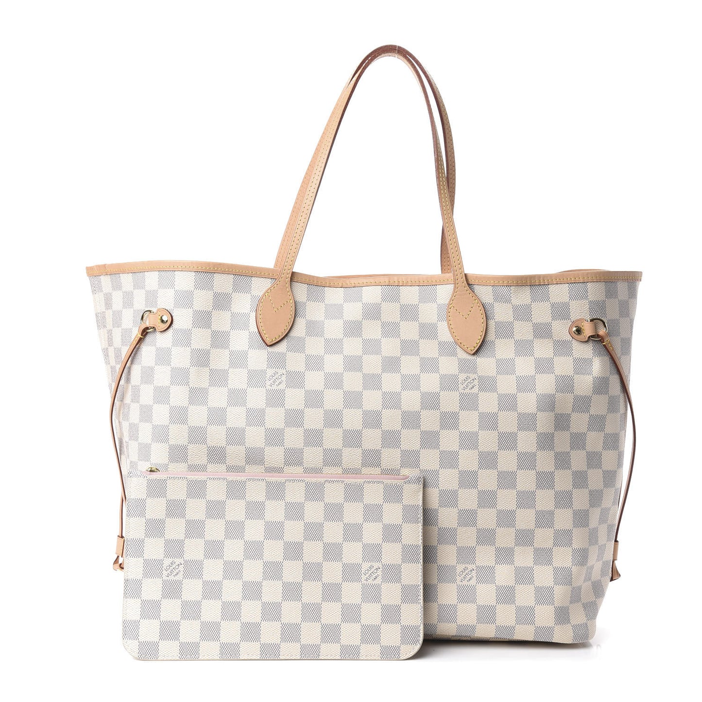 Damier Azur Neo Neverfull GM Rose Ballerine