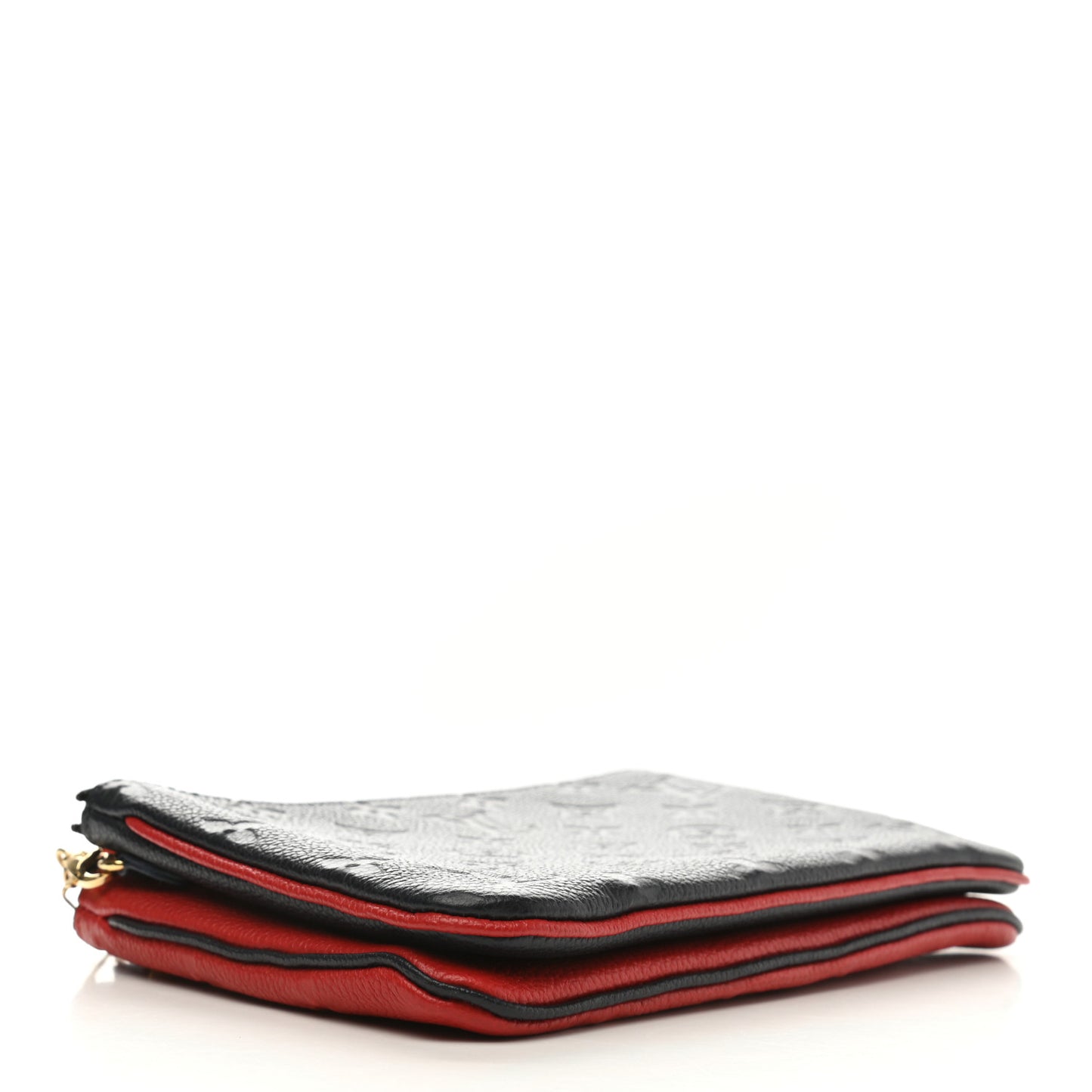 Empreinte Double Zip Pochette Marine Rouge