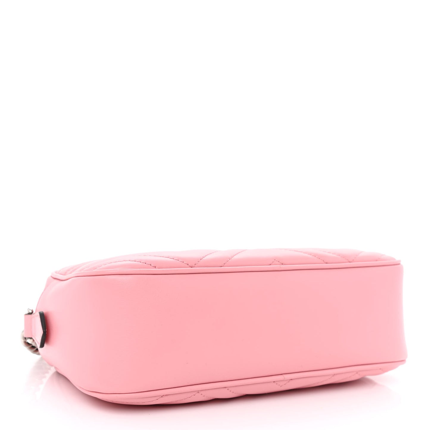 Calfskin Matelasse Small GG Marmont Chain Shoulder Bag Wild Rose