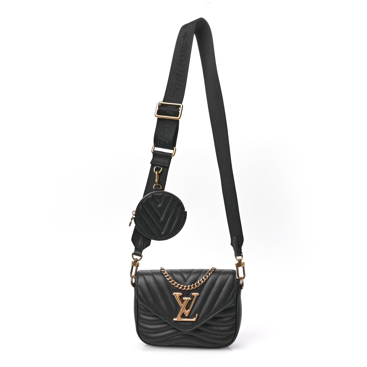 Louis Vuitton Calfskin New Wave Multi Pochette Black 1 of 10