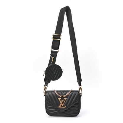 Louis Vuitton Calfskin New Wave Multi Pochette Black 1 of 10