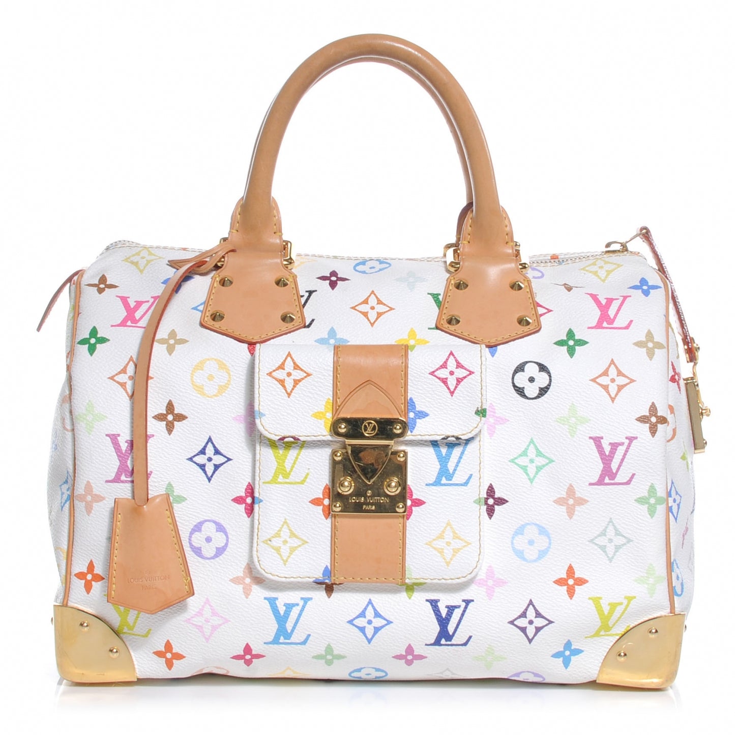 Monogram Multicolor Speedy 30 White