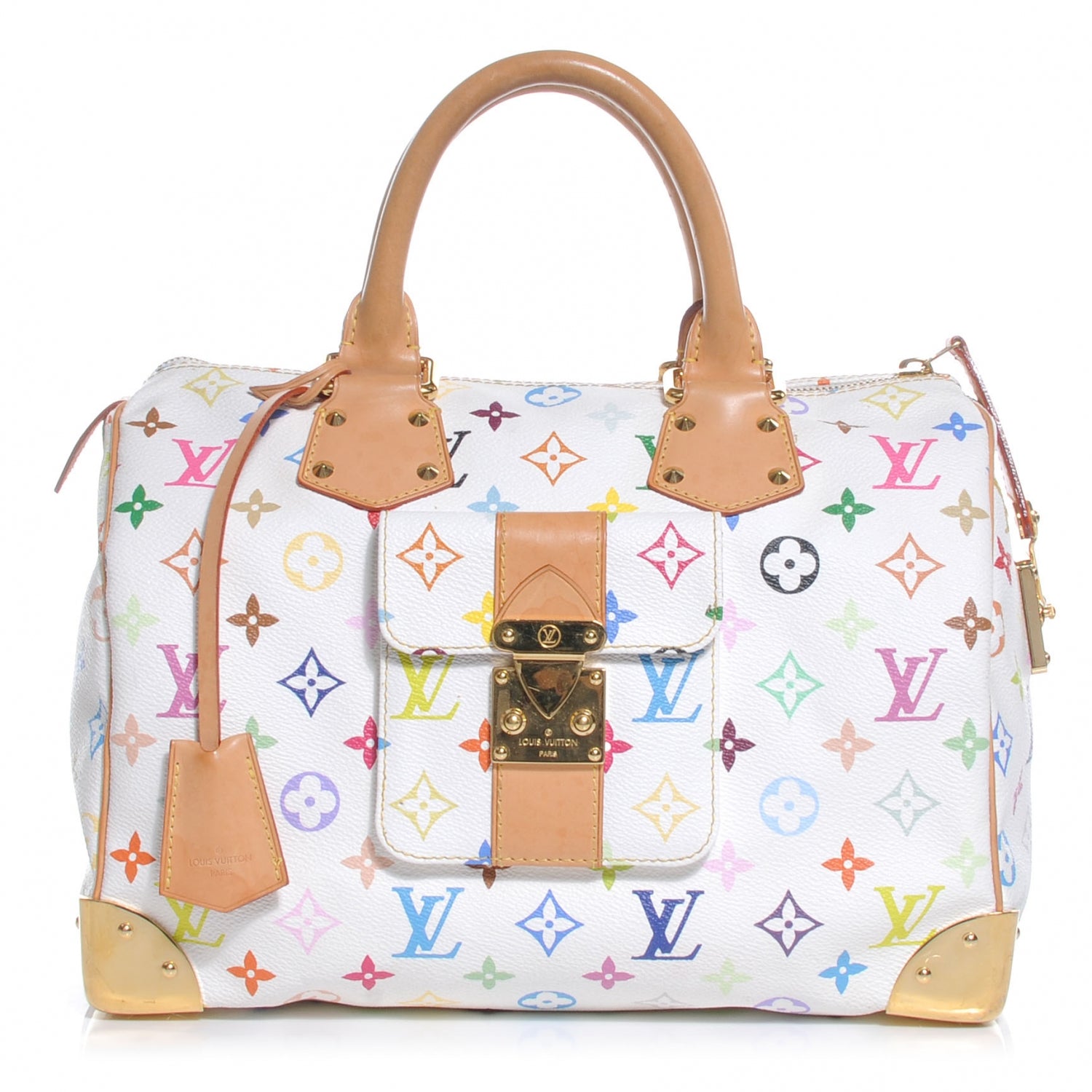 Louis Vuitton Monogram Multicolor Speedy 30 White 1 of 8