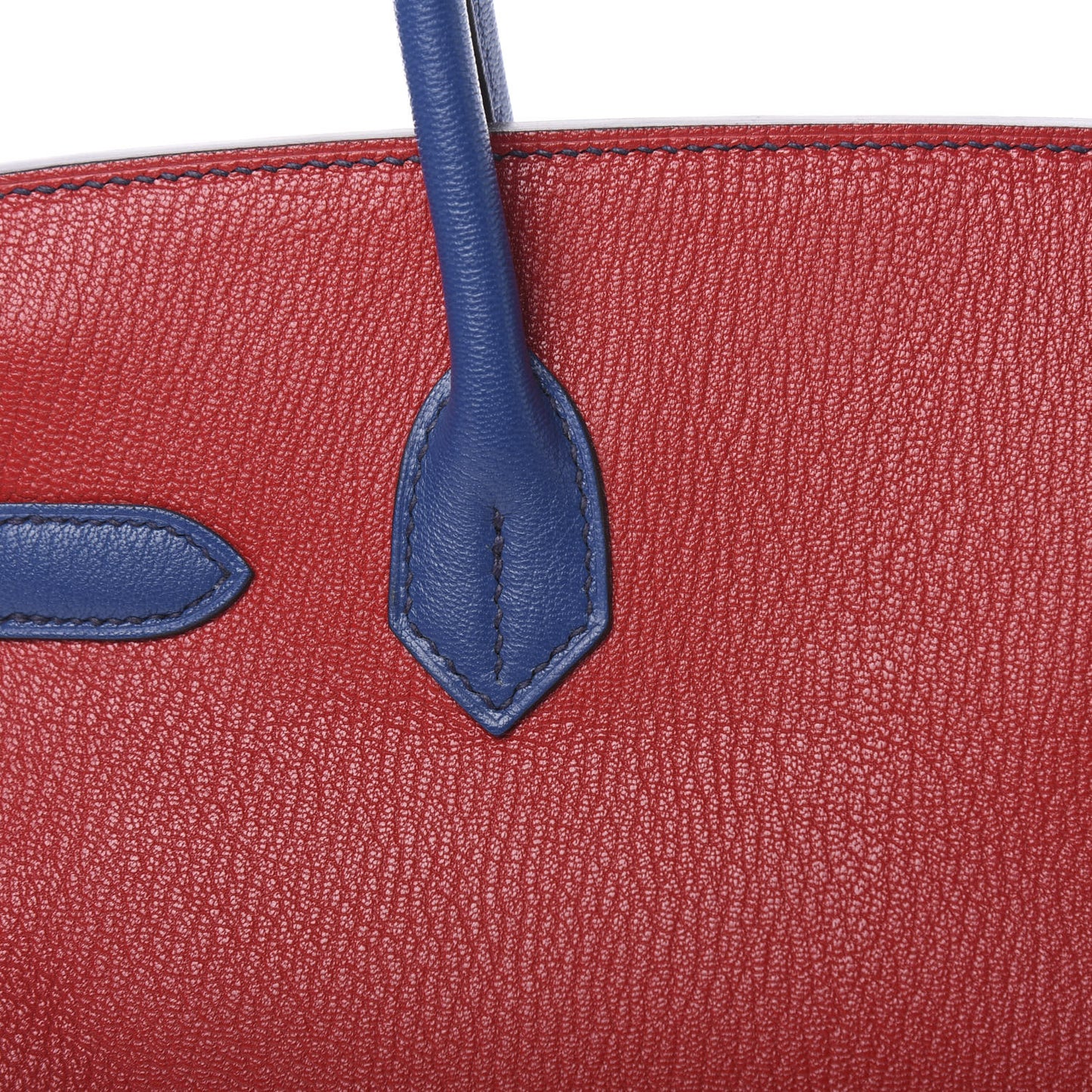Chevre Mysore Horseshoe Birkin 30 Rouge Casaque Bleu Brighton
