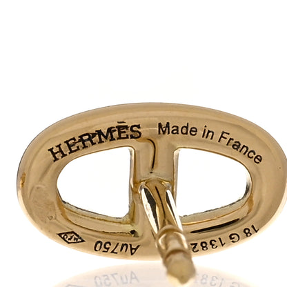 Hermes 18K Yellow Gold TPM Farandole Stud Earrings 4 of 5
