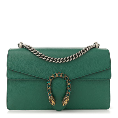 Gucci Pebbled Calfskin Small Dionysus Shoulder Bag Emerald 1 of 15