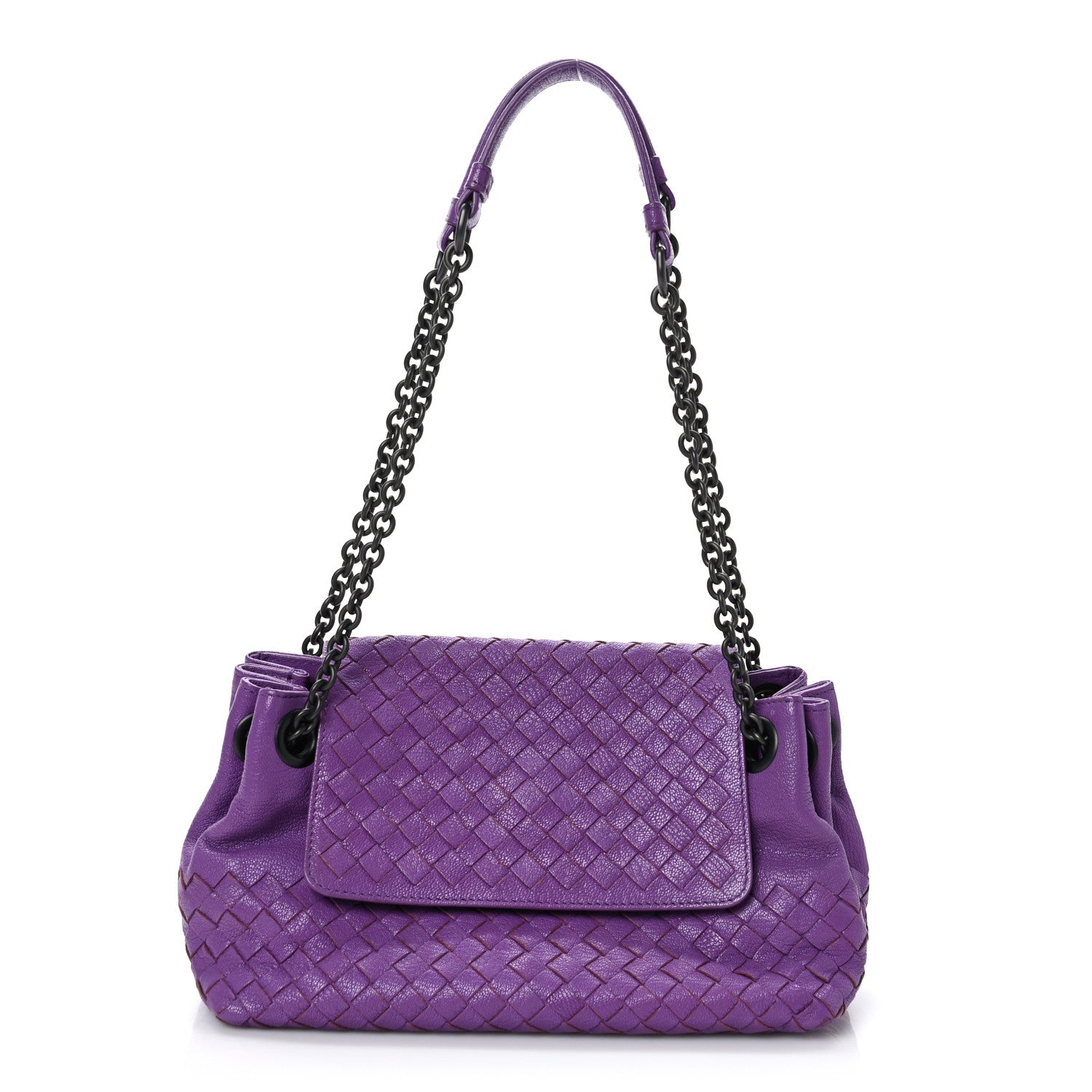 Bottega Veneta Madras Goatskin Intrecciato Small Shoulder Corot 1 of 11