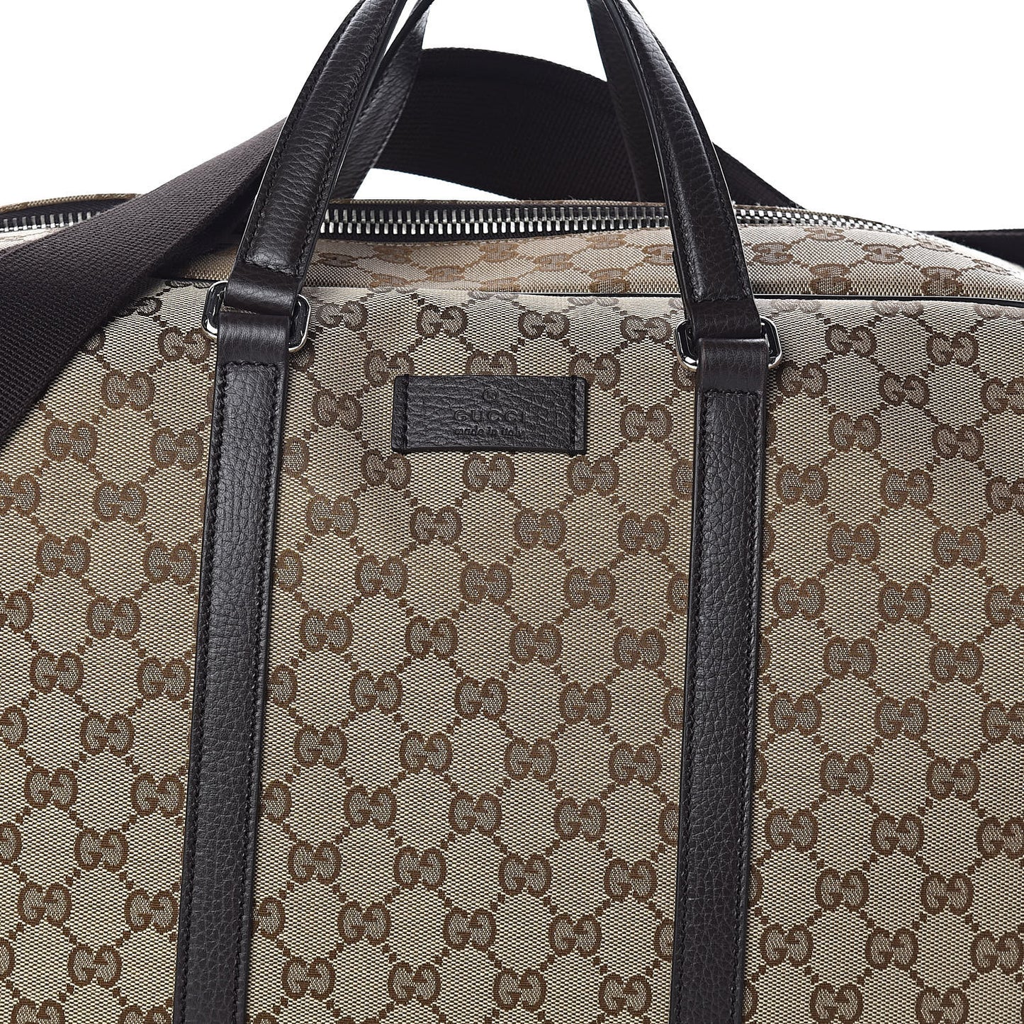 Monogram Dollar Calfskin Boston Duffle Bag Beige Ebony Testa di Moro Marrone Scuro