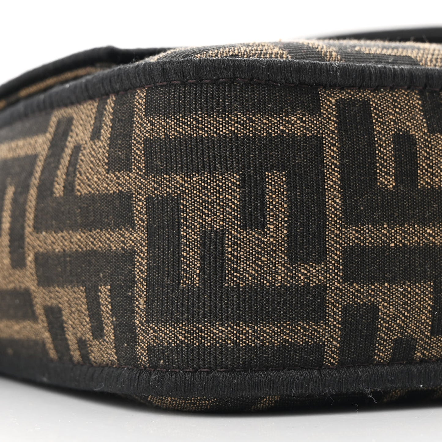 Fabric Jacquard FF 1974 Medium Baguette Tobacco Moro Black